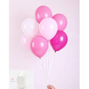 Lfydm Latex Balloon Pcs Inch White And Light Pink And Rose Red