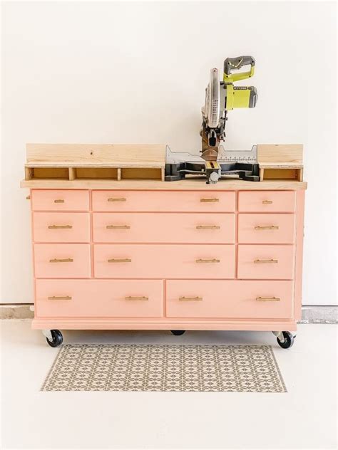 How To Turn A Dresser Into A Miter Saw Stand Never Skip Brunch By