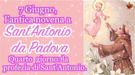 Giugno Lantica Novena A Santantonio Da Padova Quarto Giorno La