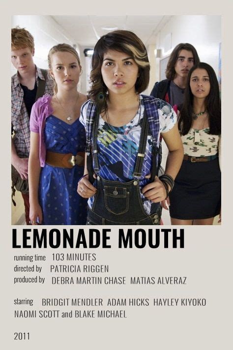 Lemonade Mouth Alternative Minimalist Movie Show Polaroid Poster