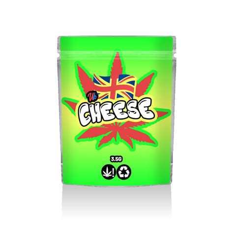 Cheese Ready Made Mylar Bags 3 5g Green Buddha Packaging