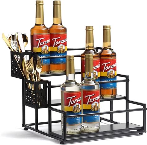 Amazon Mankayoo 3 Tier Coffee Syrup Rack Organizer Syrup Bottle