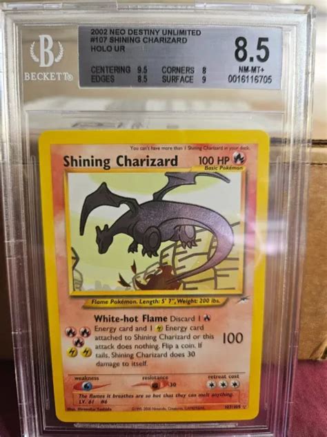 Pok Mon Tcg Shining Charizard Neo Destiny Bgs Eur