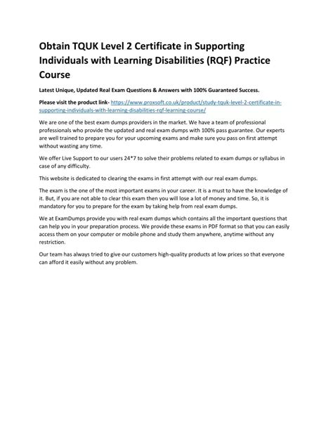 PPT Obtain TQUK Level 2 Certificate In Supporting Individuals With