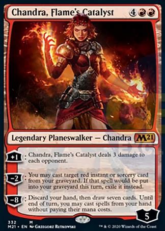 Magic The Gathering TCG Core Set 2021 Planeswalker Deck Chandra