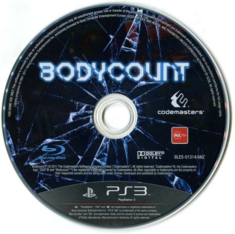 Bodycount Cover Or Packaging Material Mobygames