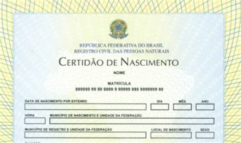 Certidão De Nascimento Casamento E Óbito Todas Certidões