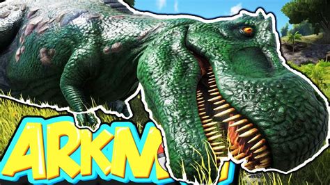 Taming A Trex Ark Survival Evolved Pokemon Mod Arkmon