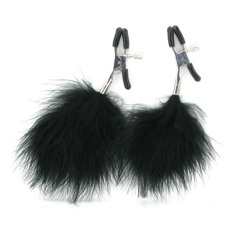 Nipple Clamps Sex Mischief Feathered Nipple Clamps Lily Hush