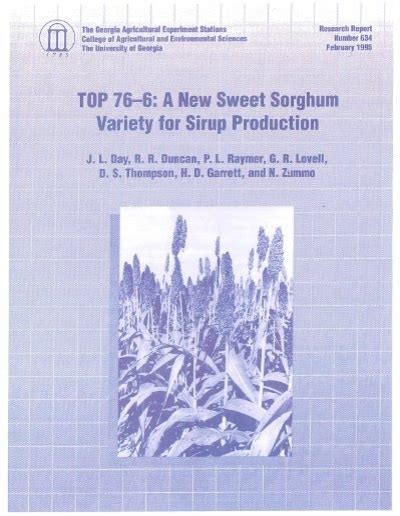 Top A New Sweet Sorghum Variety For Sirup Msucares