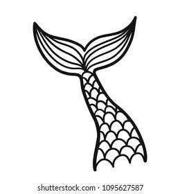 2,712 Mermaid Tail Outline Stock Vectors, Images & Vector Art ...