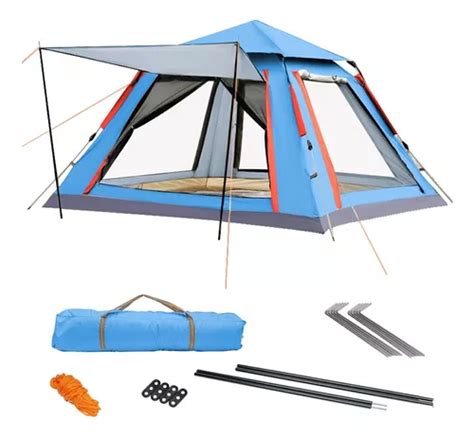 215×215cm 3 6 Personas Tienda Campaña Casa Camping Acampar Meses Sin