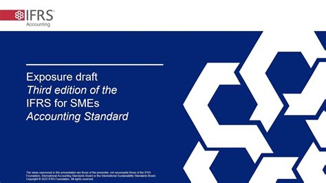 Webcast Overview Of IFRS For SMEs Accounting Standard Consultation