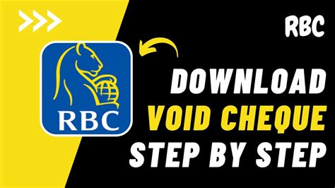 How To Download Void Cheque Rbc Mobile App Download Void Cheque Rbc App 2024 Youtube