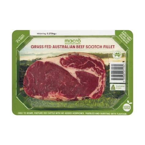 Macro Grass Fed Australian Beef Scotch Fillet 270g Offer At Woolworths