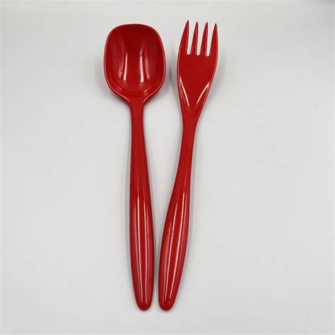 Hutzler Bright Red Melamine Vintage Cooking Serving Utensils Heat