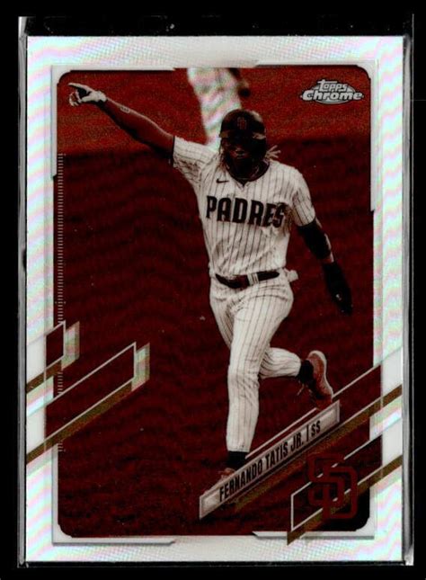 Topps Chrome Fernando Tatis Jr Sepia Refractor Nm M Ebay