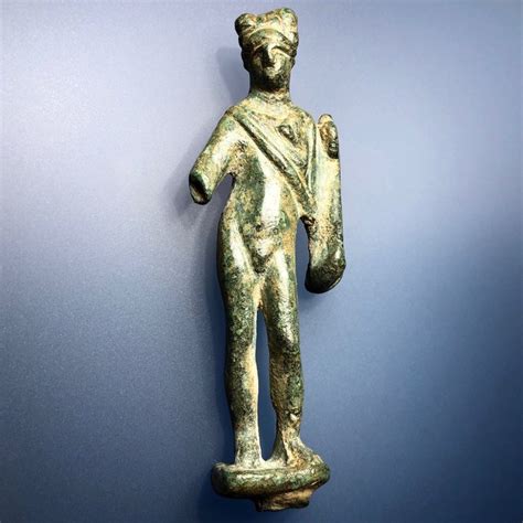 Ancient Roman Bronze Figurine Of Mercury Hermes Exquisite Catawiki