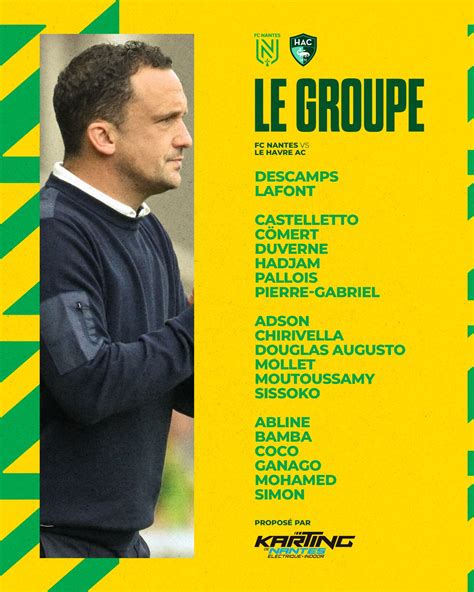 Fc Nantes Fc Nantes Le Havre Ac Le Groupe Nantais