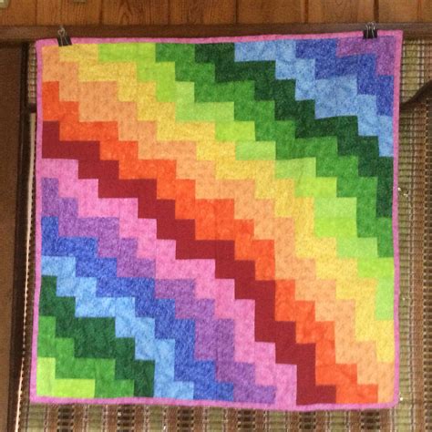 Rainbow Jelly Roll Quilt | Jellyroll quilts, Quilts, Rainbow jelly