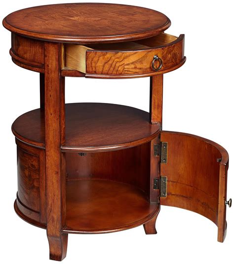 Kendall 20 Wide Cherry Finish Small Round Accent Table W2879