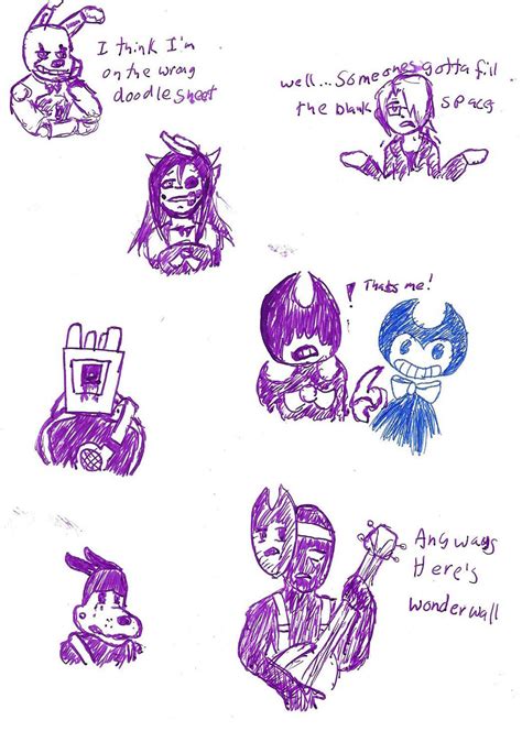 Batim Pen Doodles 8 By Nyacat39 On Deviantart