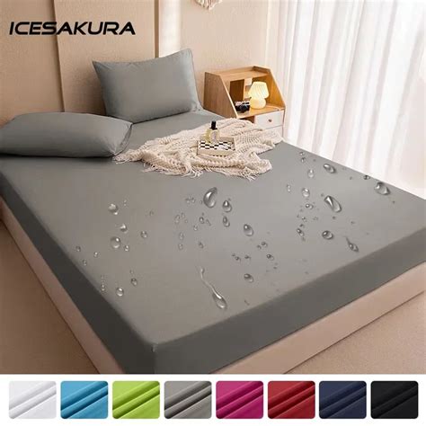 Fundas De Colch N Impermeables Protector De Cama Ajustable