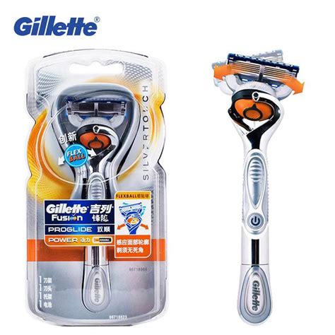 Gillette Fusion Silver Power Proglide Flexball Shaving Razor Blades For Men Electric Shaver ...