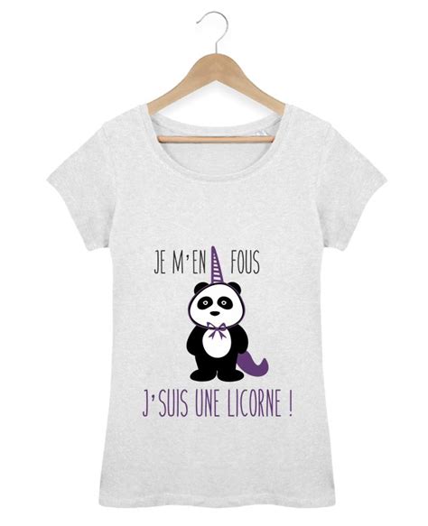 T Shirt Femme Stella Loves Je M En Fous J Suis Une Licorne Benichan