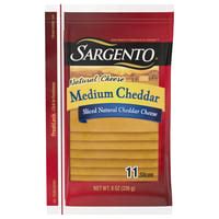 Sargento - Sargento, Cheese Slices, Medium Cheddar (11 count) | Shop | Piggly Wiggly Midwest