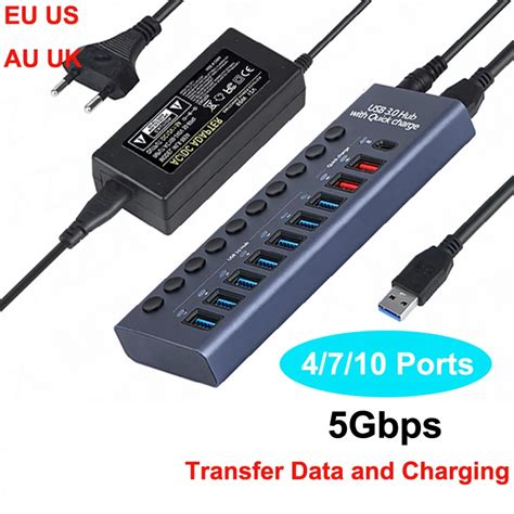 Usb Hub Socket Switch Port Concentrator Multi Tap Multi Ports