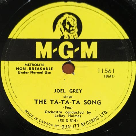 Joel Grey – The Ta-Ta-Ta Song / Too Young To Tango (Vinyl) - Discogs