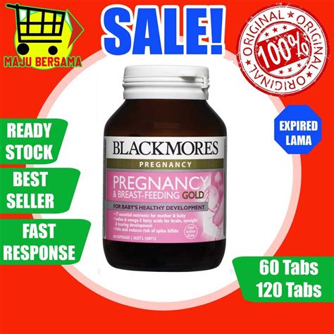 Jual Blackmores Pregnancy Breastfeeding Gold Suplemen Ibu Hamil