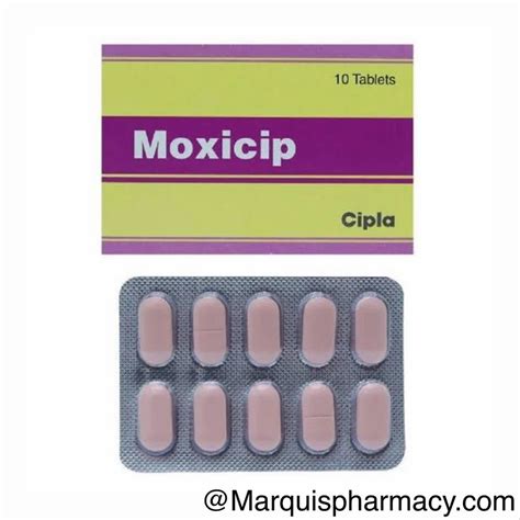 Moxicip Tablets Moxifloxacin 400 Mg Packaging Size 1x10 At Rs 250