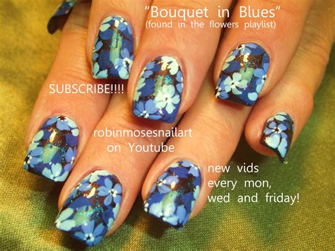 Nail Art By Robin Moses Flower Nails Flower Nail Art Nail Art