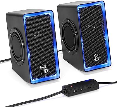 Amazon Cyber Acoustics Ca A W Desktop Computer Speaker With