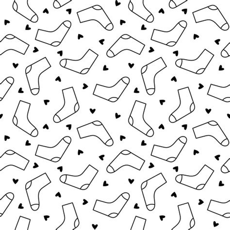 Variety Socks Seamless Pattern Royalty Free Vector Image