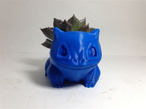 3d Printed Bulbasaur Succulent Planter By Mrfsosa Pinshape