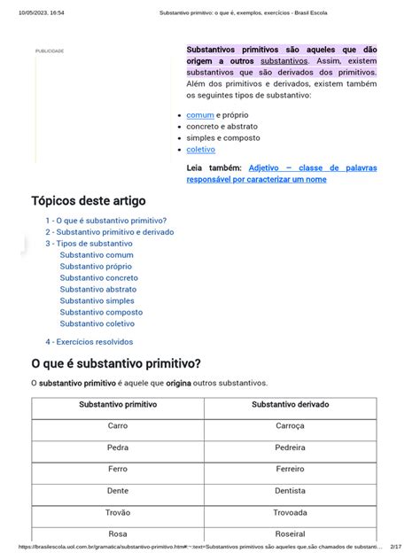 Substantivo Primitivo De Amanhecer - Substantivo Primitivo - o Que É, Exemplos, Exercícios - Brasil Escola ...