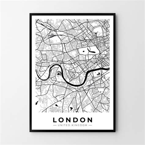 Plakat Hog Studio Londyn Mapa X Cm Hog Studio Sklep Empik