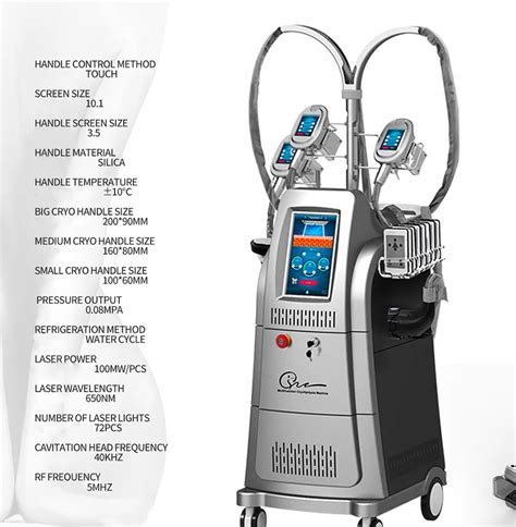 Cryo Fat Cooling Machine With Cryoslim Cavitation Oreck Vacuum