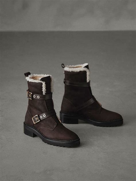 Winter Capsule Nubuck Buckled Ankle Boots Women Massimo Dutti In