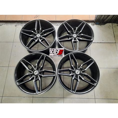 Jual VELG MOBIL RACING HSR BELO RING 18 LEBAR 8 LUBANG BAUT PCD 5x114