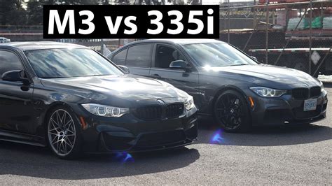 F80 BMW M3 VS F30 BMW 335i Sound Battle YouTube