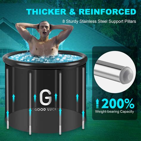 Snapklik Ice Bath Tub For Athletes Upgraded Cold Plunge Tub