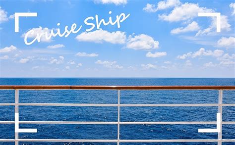 Amazon CORFOTO 10x8ft Ocean Cruise Photo Backdrop Blue Sky Travel