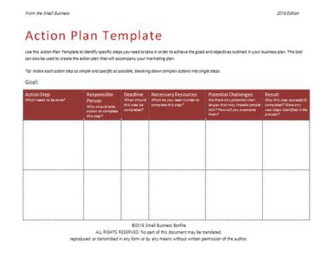 creating  action plan template besttemplatess besttemplatess