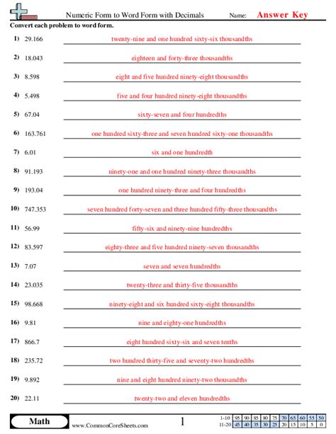 Writing Numbers in Expanded and Standard Form Worksheets - Worksheets ...