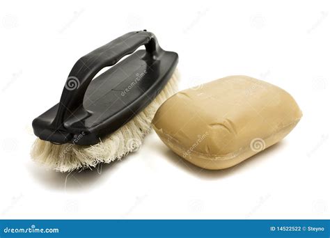 Scrub Brush And Soap Stock Photo Image Of Isolated Domestic 14522522