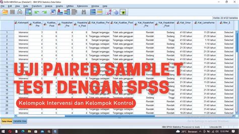 Uji Paired Sample T Test Kelompok Intervensi Dan Kontrol Menggunakan